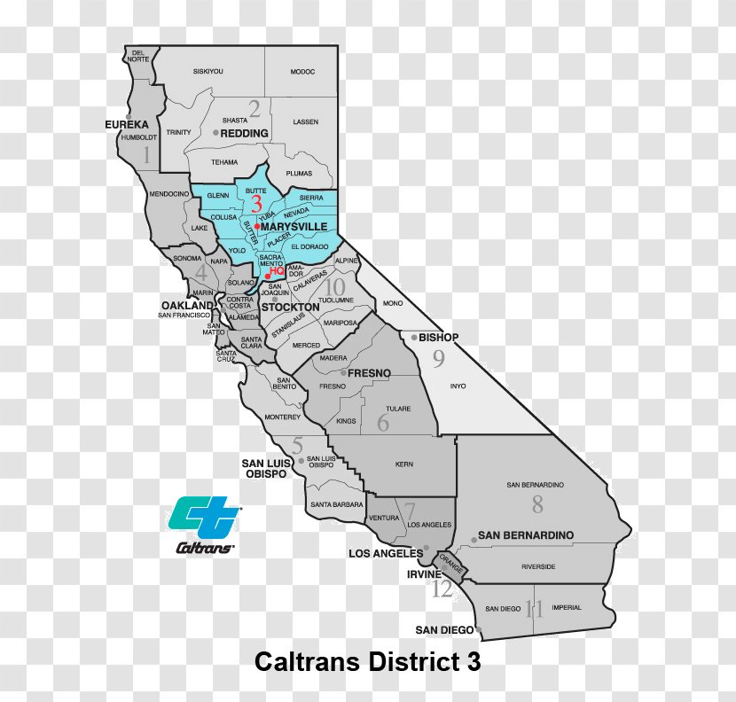 California Department Of Transportation (Caltrans) District 3 - Marysville Map Berkeley Physische KarteMap Transparent PNG