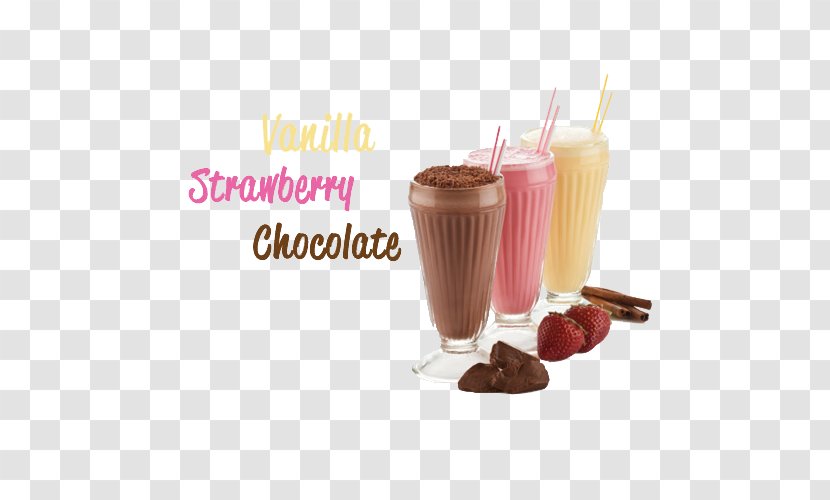 Ice Cream Milkshake Smoothie Drink - Vanilla - Three Cups Of Milk Shake Transparent PNG