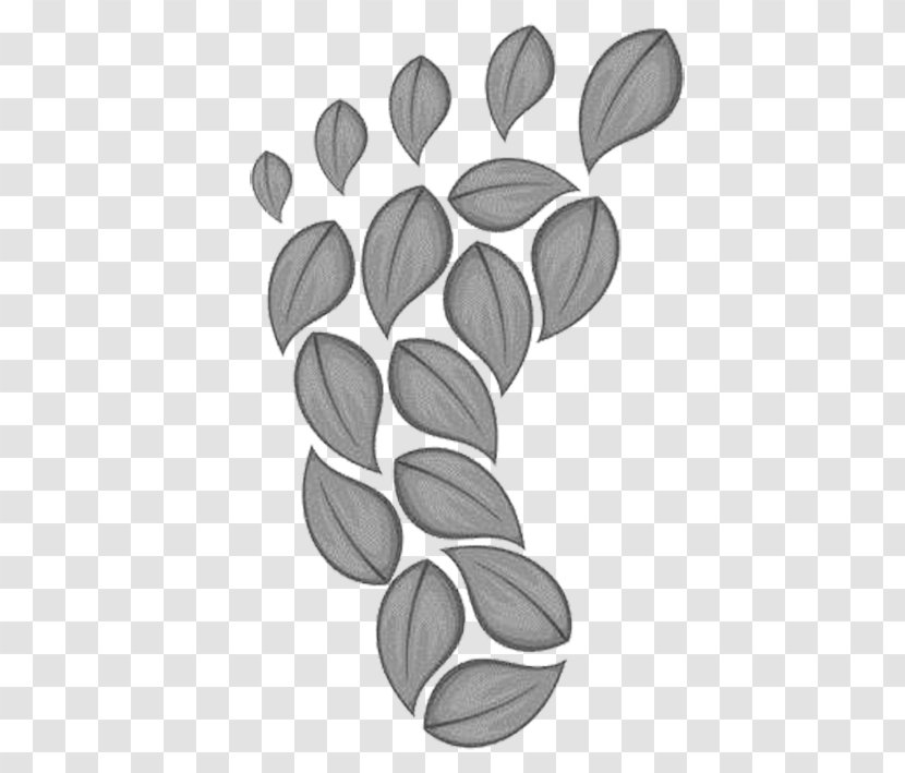 Royalty-free Stock Illustration - Monochrome Photography - Leaves Footprints Transparent PNG