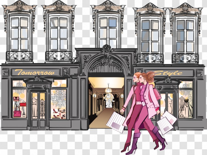 Paris Stock Illustration - Drawing - Street Fashion Beauty Vector Transparent PNG