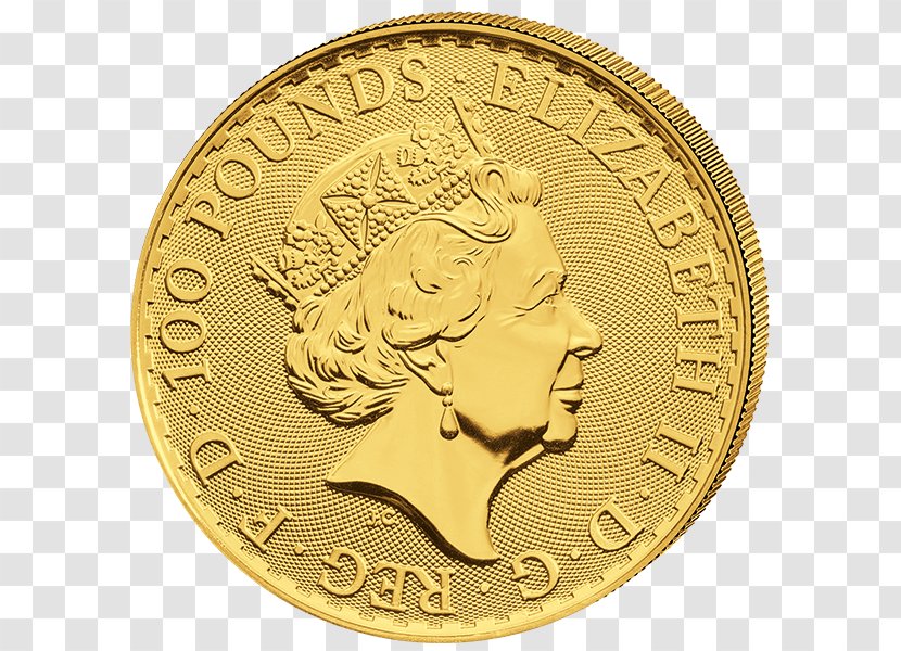 United Kingdom Britannia Gold Coin Bullion Transparent PNG