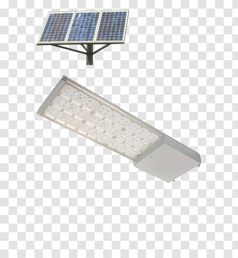 Light-emitting Diode Street Light LED Lamp Fixture Lighting - Daylighting Transparent PNG