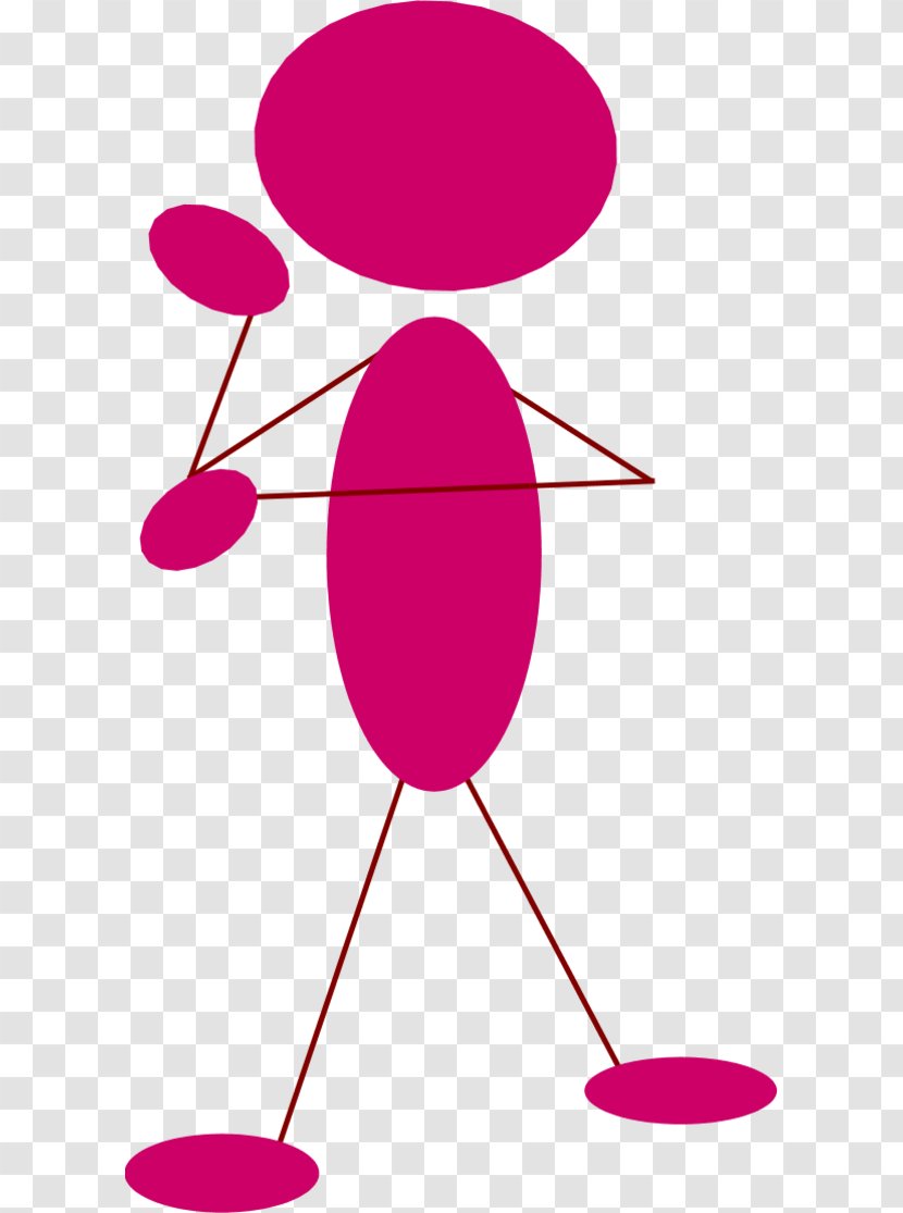Stick Figure Person Clip Art - Pink - Crayfish Clipart Transparent PNG