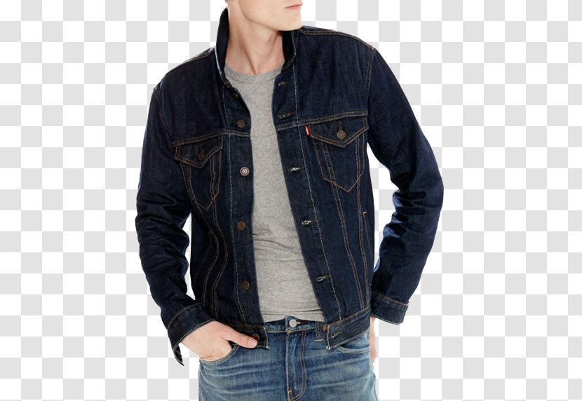 Levi Strauss & Co. Jean Jacket Denim Clothing - Jeans - Fabric Transparent PNG