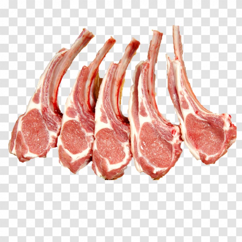 Lamb And Mutton Back Bacon Ham Meat Domestic Pig - Silhouette Transparent PNG