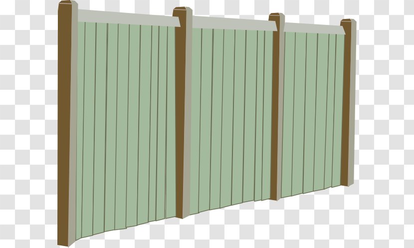 Picket Fence Garden Clip Art - Chainlink Fencing - Painted Cliparts Transparent PNG