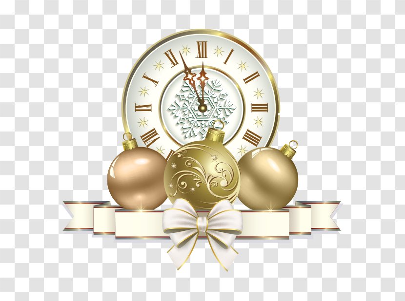 Christmas And New Year Background - Gold - Home Accessories Transparent PNG