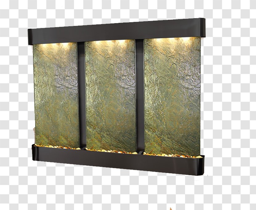 Fountain Wall Water Feature Waterfall Deep Creek Falls - Light Fixture - Three-dimensional Square Business Chin Transparent PNG