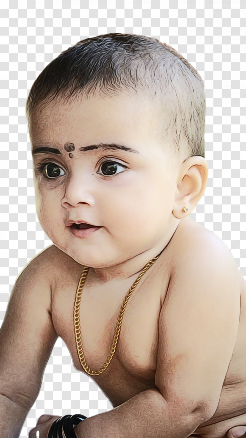 Infant Child Model Forehead Face Skin Transparent PNG