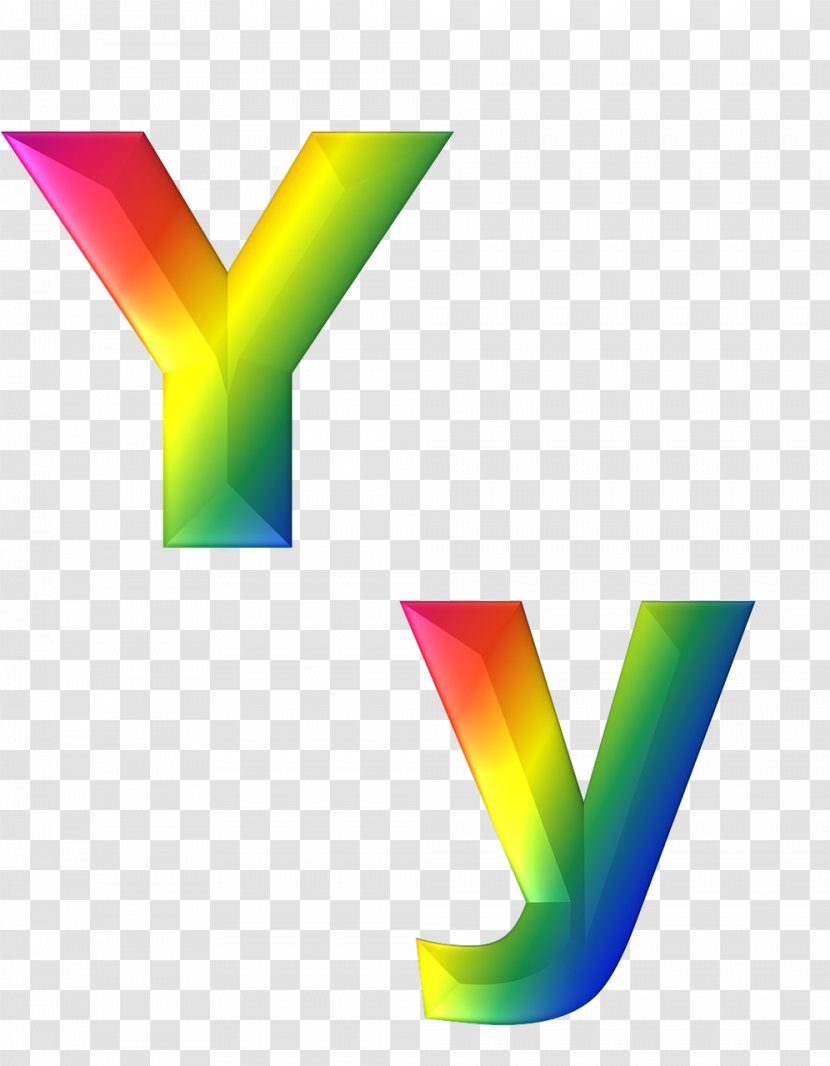 Letter Font Alphabet Song Y - Rainbow - Abc Blocks Transparent PNG