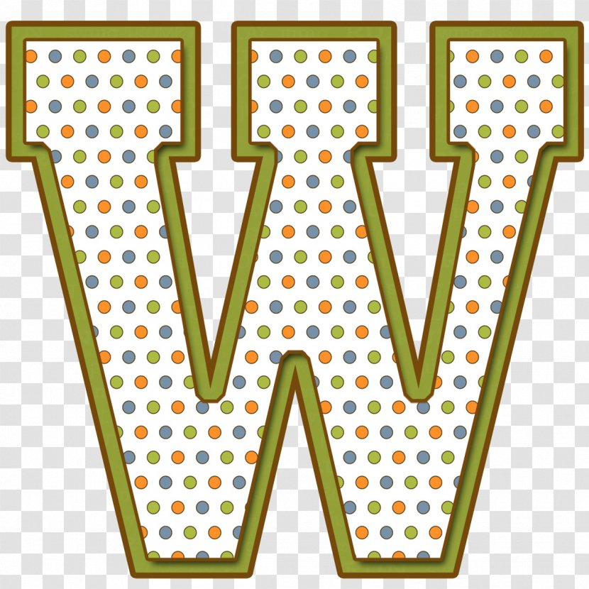 Letter W Alphabet All Caps - Clolorful Letters Transparent PNG