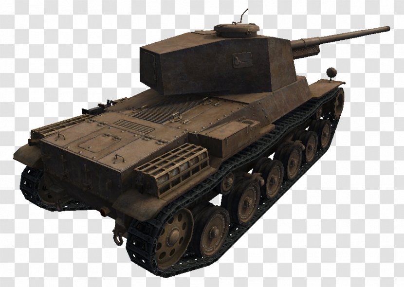 Churchill Tank Self-propelled Artillery Gun Turret Armored Car Transparent PNG