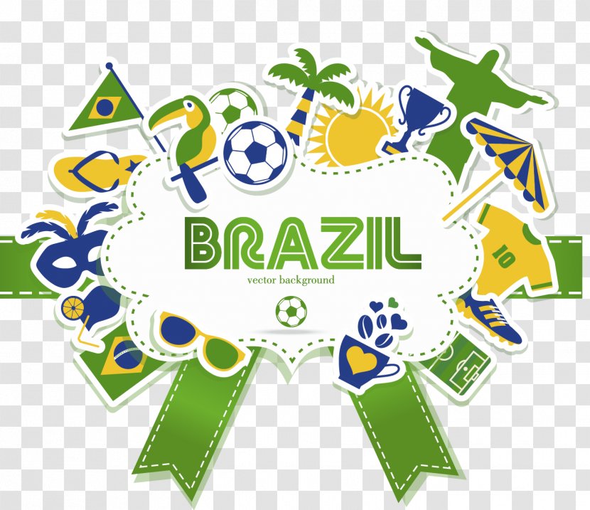 Brazil 2014 FIFA World Cup Illustration - Point - Rio Carnival Decoration Transparent PNG