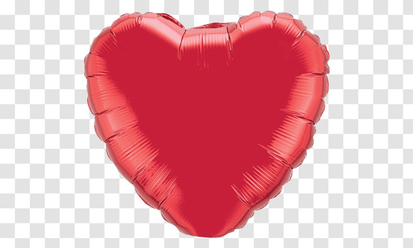 Mylar Balloon Magenta Heart Rose - Gold Transparent PNG