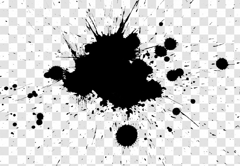 Ink Black And White Clip Art - Monochrome Photography Transparent PNG