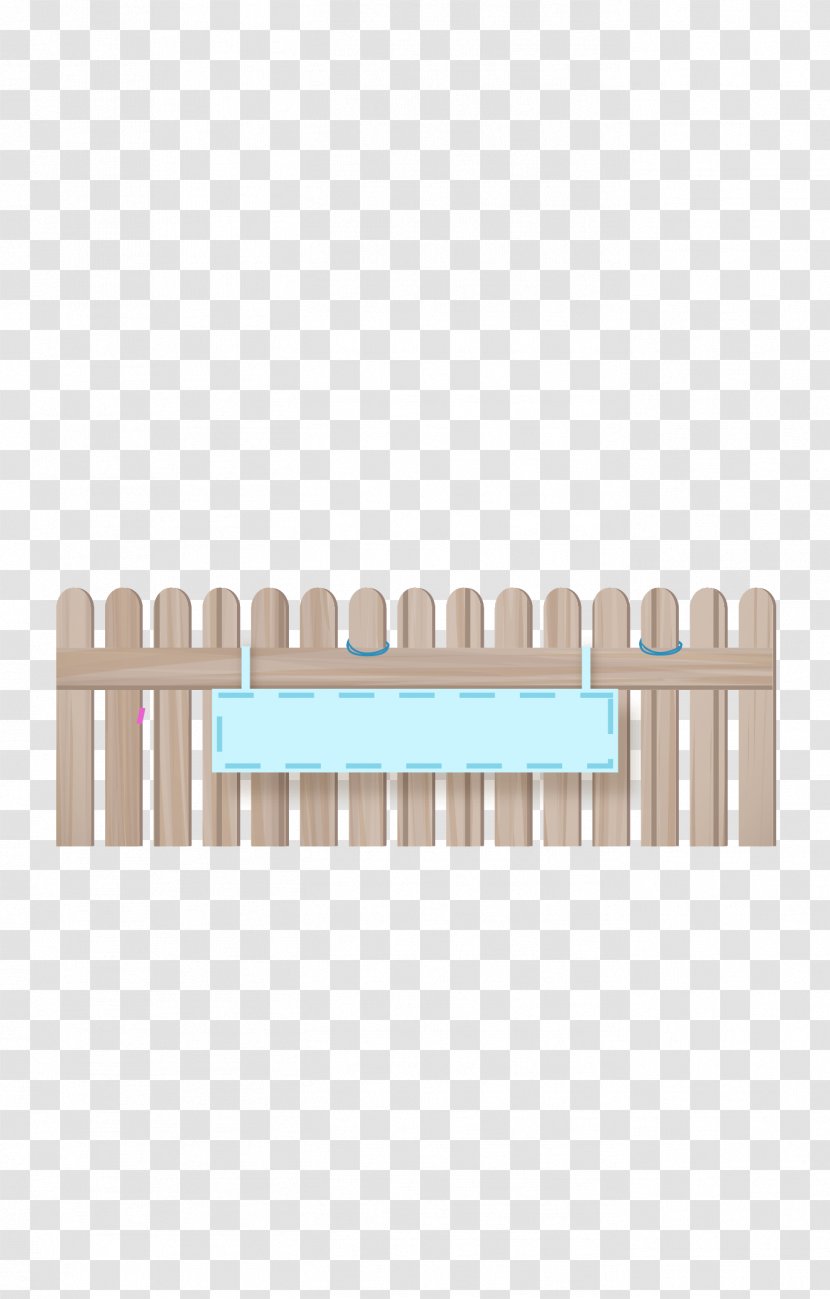 Birthday Euclidean Vector - Banner - Cartoon Wooden Fence Tag Transparent PNG