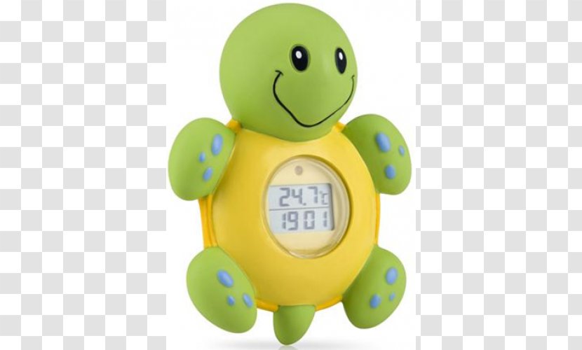 Turtle Thermometer Clock Bathtub Temperature - Tortoise - Digital Time Transparent PNG