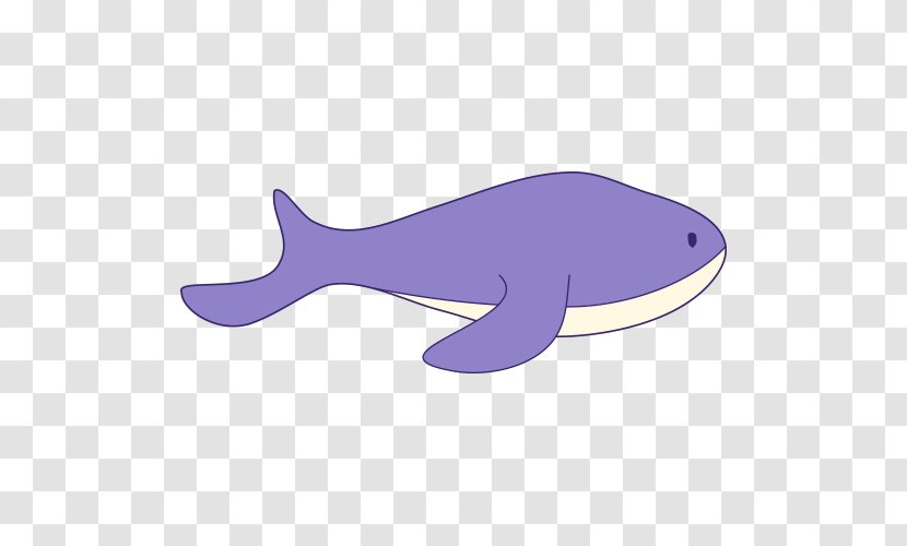 Purple Whale Dolphin - Designer - Hand Painted Picture Transparent PNG