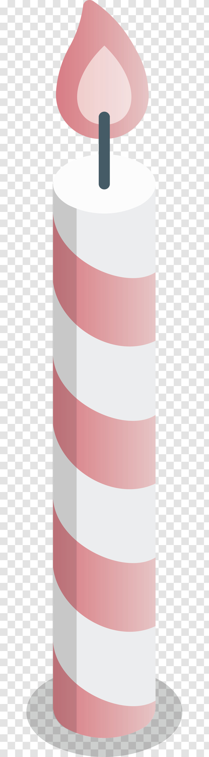 Pink M Cylinder Transparent PNG