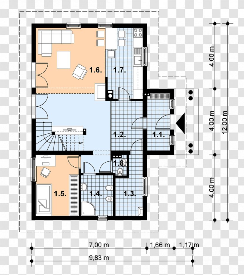 Floor Plan Facade Line - Design Transparent PNG