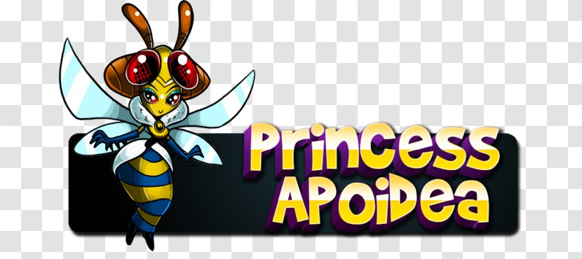 Honey Bee Translation Princess Character Logo - Lava Cake Transparent PNG