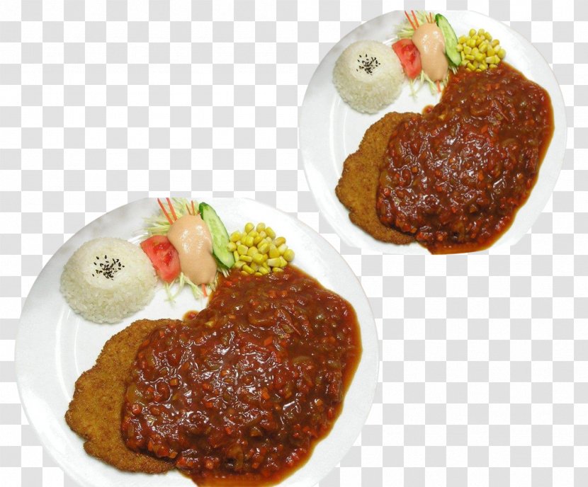 Mole Sauce European Cuisine Katsudon Beefsteak Buffet - Cooked Rice - Chicken Double Meal Transparent PNG