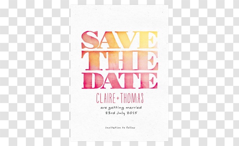 Wedding Invitation Save The Date Marriage RSVP - Watercolor Card， Transparent PNG