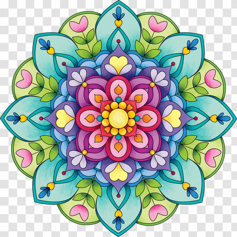 Mandala Coloring Book Drawing Art - Flower Arranging Transparent PNG