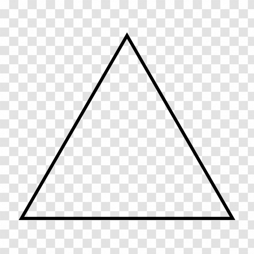 Triangle - Black - Rectangle Transparent PNG