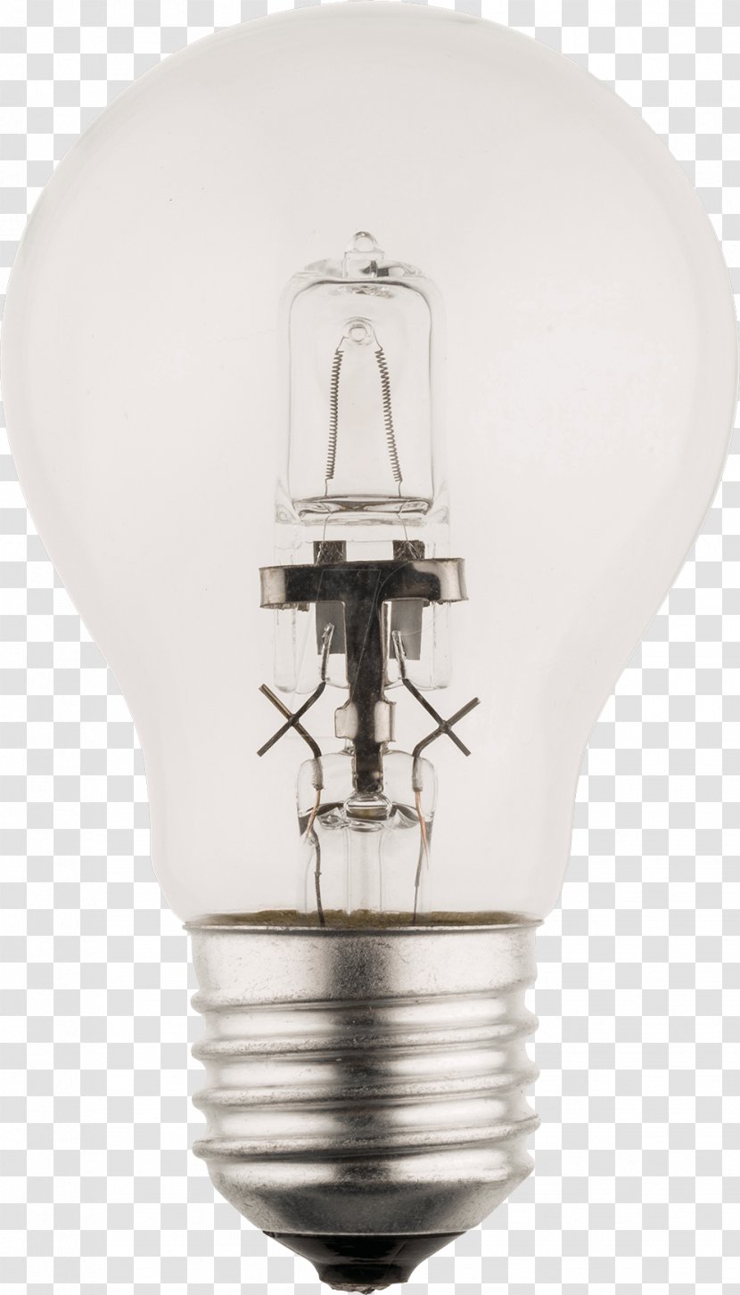 Incandescent Light Bulb Halogen Lamp Edison Screw - Compact Fluorescent Transparent PNG