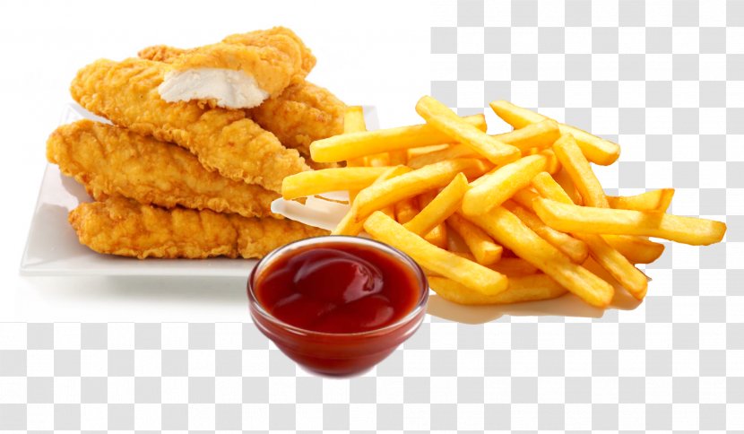 French Fries Chicken Fingers Nugget Hamburger McDonald's McNuggets - Dish Transparent PNG
