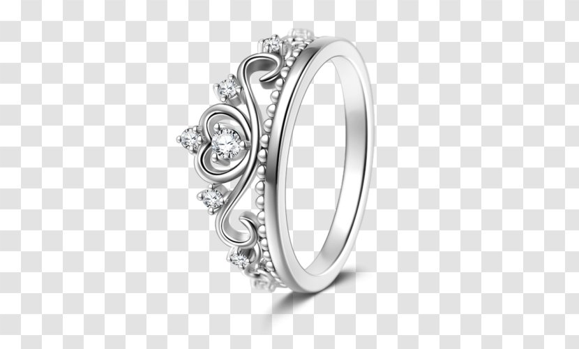 Wedding Ring Silver Pre-engagement Jewellery - Finger Transparent PNG