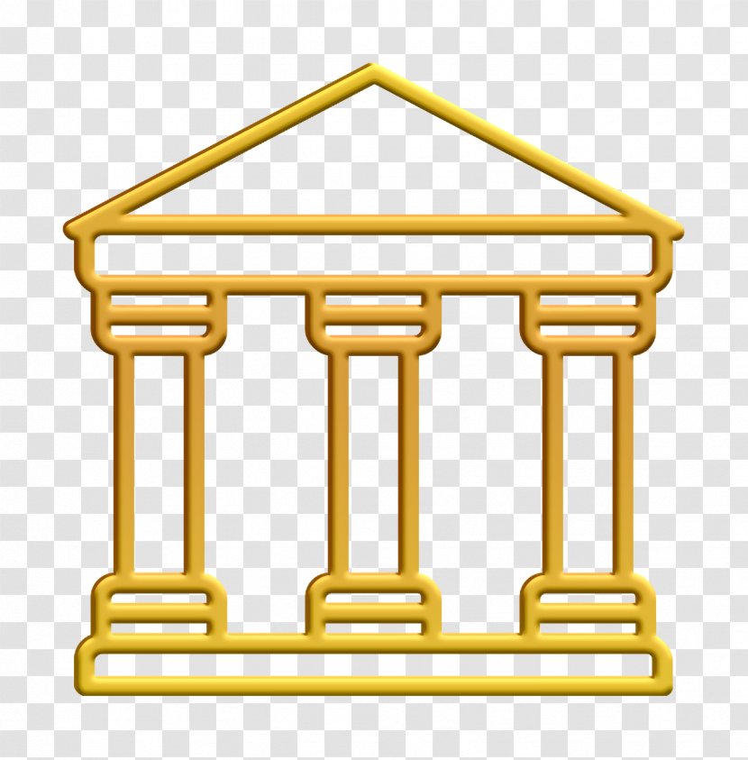 Museum Icon - Yellow Transparent PNG