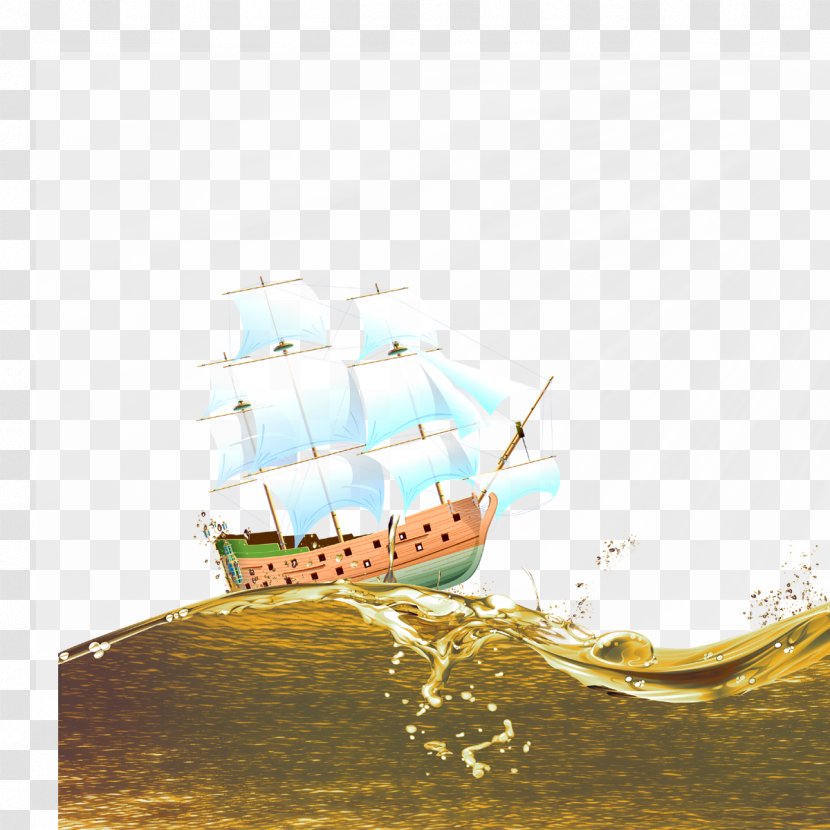Caravel Dromon Fluyt Wallpaper - Sailing - Smooth Transparent PNG