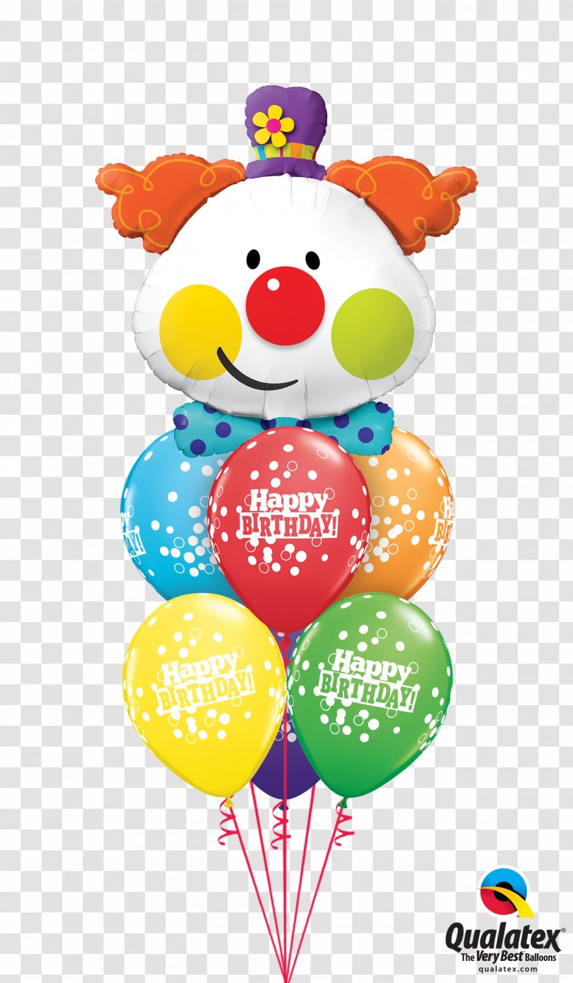 Balloon Clown Birthday Circus Party Transparent PNG