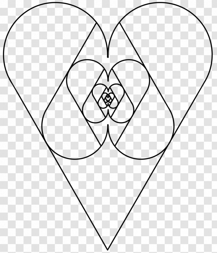 Sacred Geometry Heart Drawing Line - Cartoon Transparent PNG