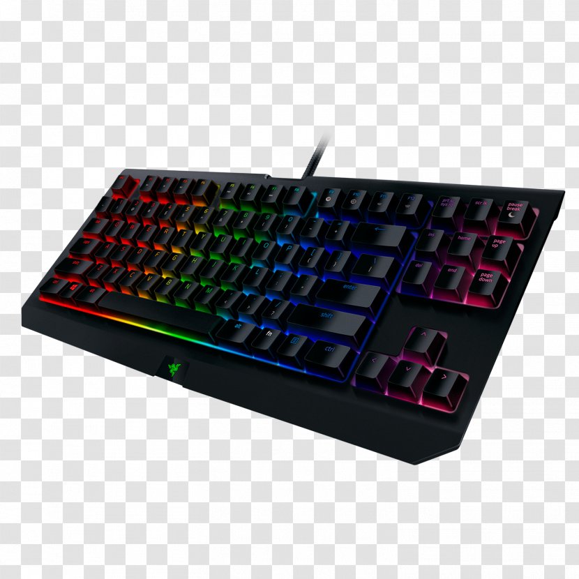 Razer BlackWidow Chroma V2 Computer Keyboard Blackwidow X Tournament Edition RAZER Deutsch - Gaming Keypad Transparent PNG