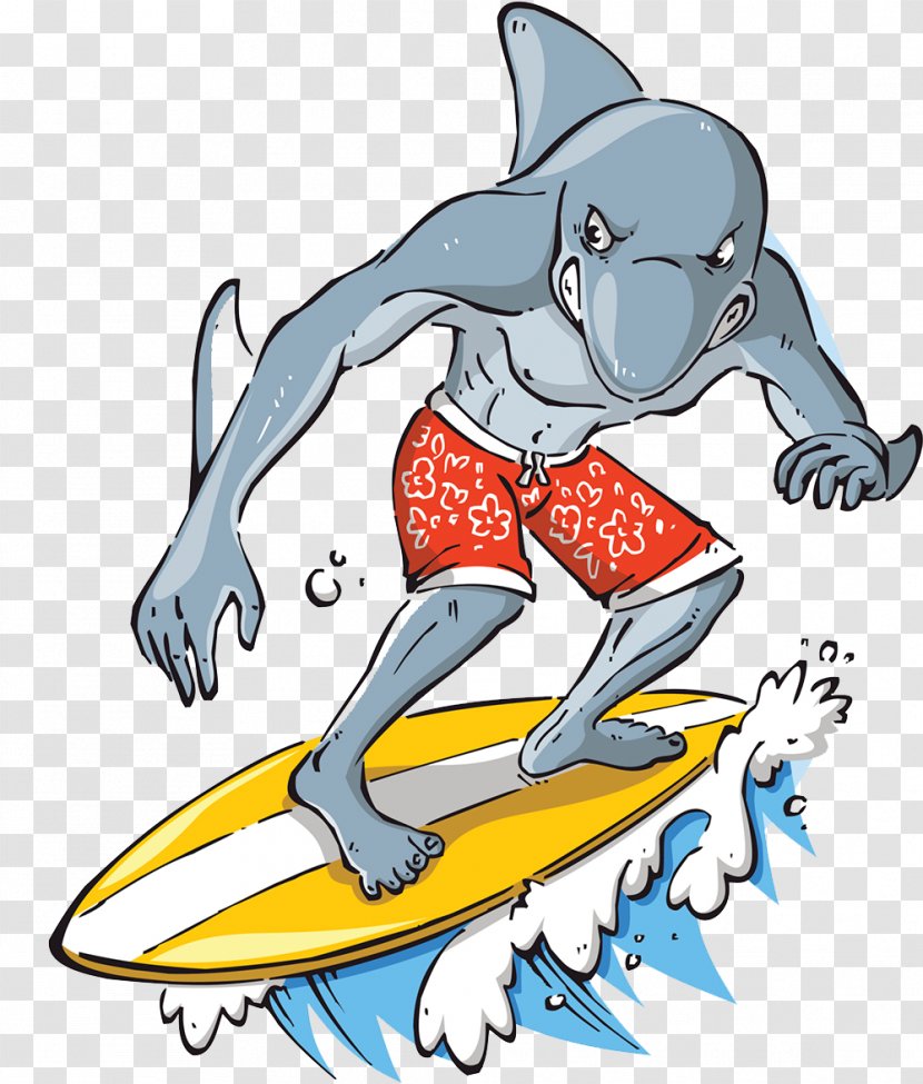 Cartoon Surfing Extreme Sport Clip Art - Drawing - Sea Transparent PNG