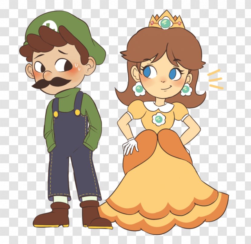 Princess Daisy Luigi Mario Series Character - Boy Transparent PNG