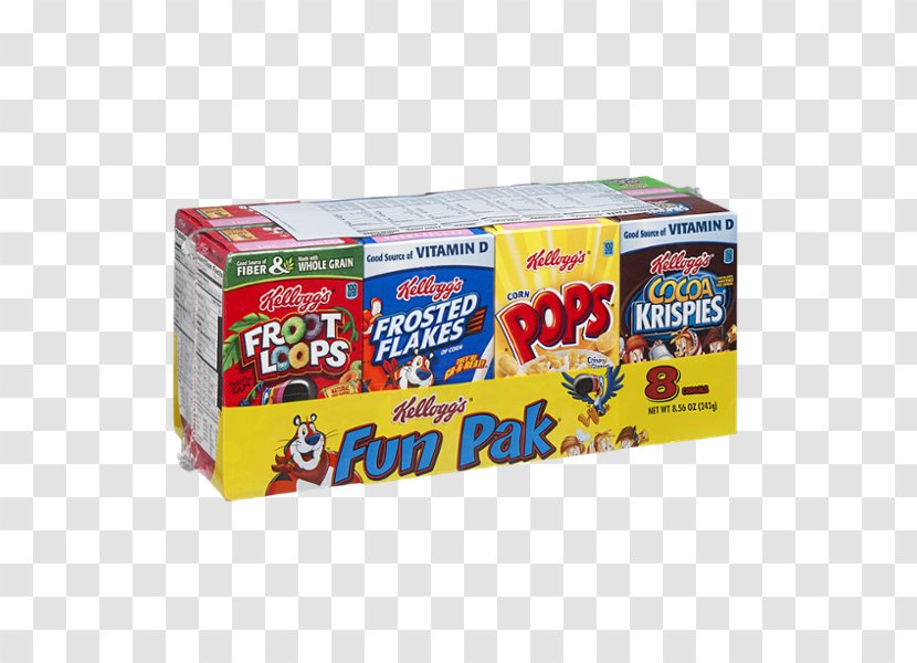 Breakfast Cereal Kellogg's Froot Loops Assorted Fun Pack Milk Transparent PNG