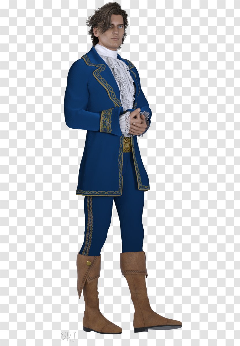 Costume Electric Blue - Outerwear - Prince Charming Transparent PNG