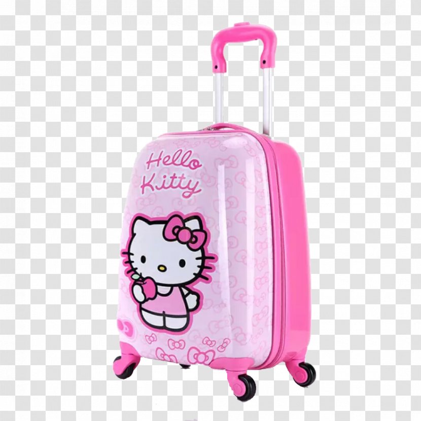 Hello Kitty Suitcase Cat - Guitar - Pink Transparent PNG