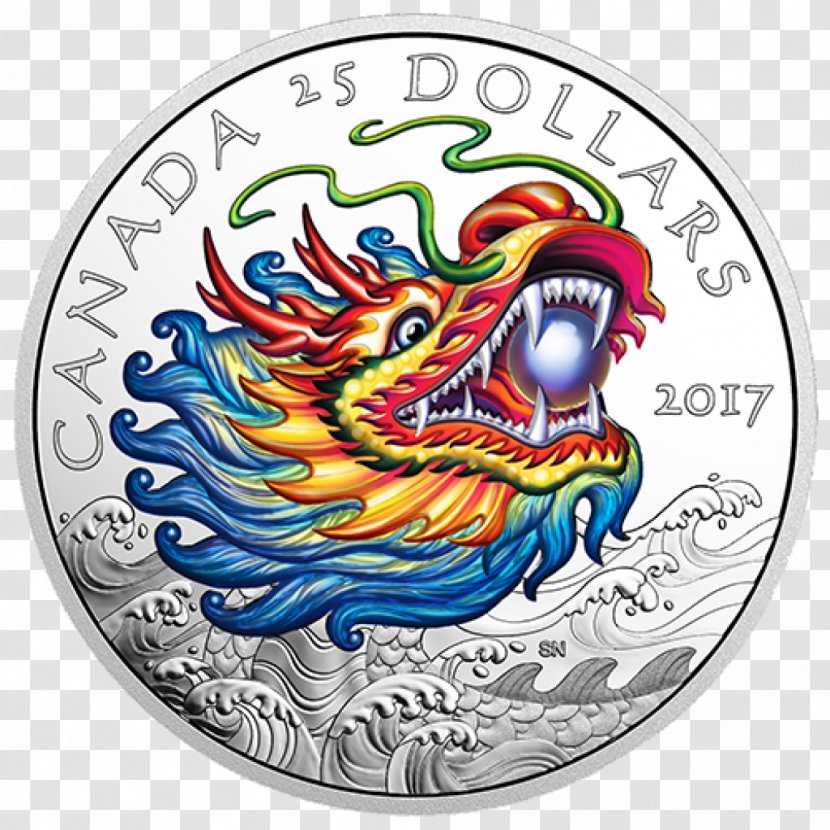 Dragon Boat Festival Coin Silver Transparent PNG