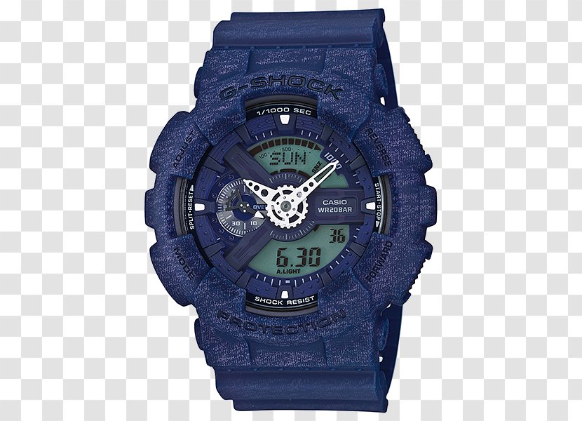 G-Shock Shock-resistant Watch Casio Blue - Watercolor Transparent PNG