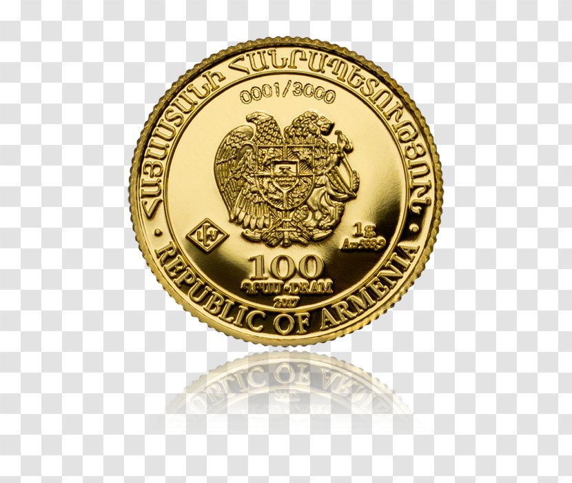 Gold Coin Central Bank Of Republic Armenia - Noah S Ark Transparent PNG