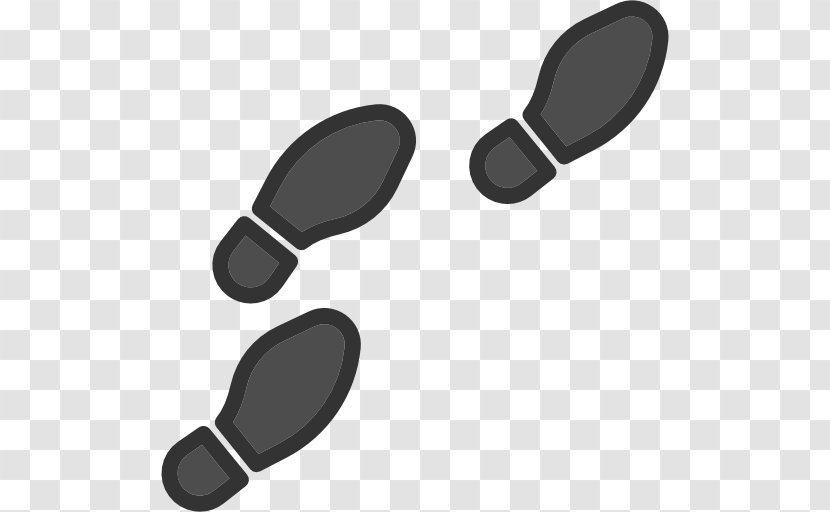 Black And White Hardware Barefoot - Footprint Transparent PNG
