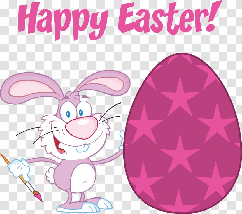 Easter Bunny Clip Art - Area - Happy Transparent PNG