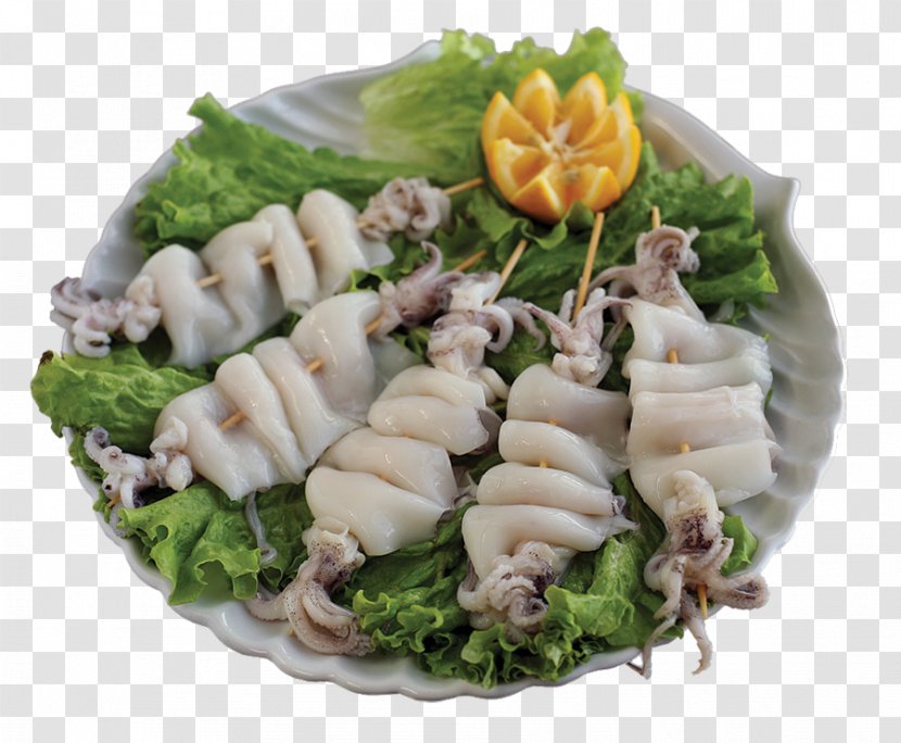 Seafood Asian Cuisine Recipe Vegetable - Food - Calamari Transparent PNG