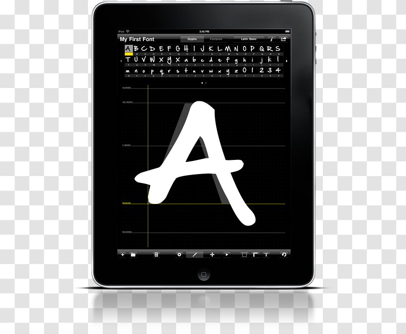 Typeface IPad Handwriting Typography Font - Ipad Transparent PNG