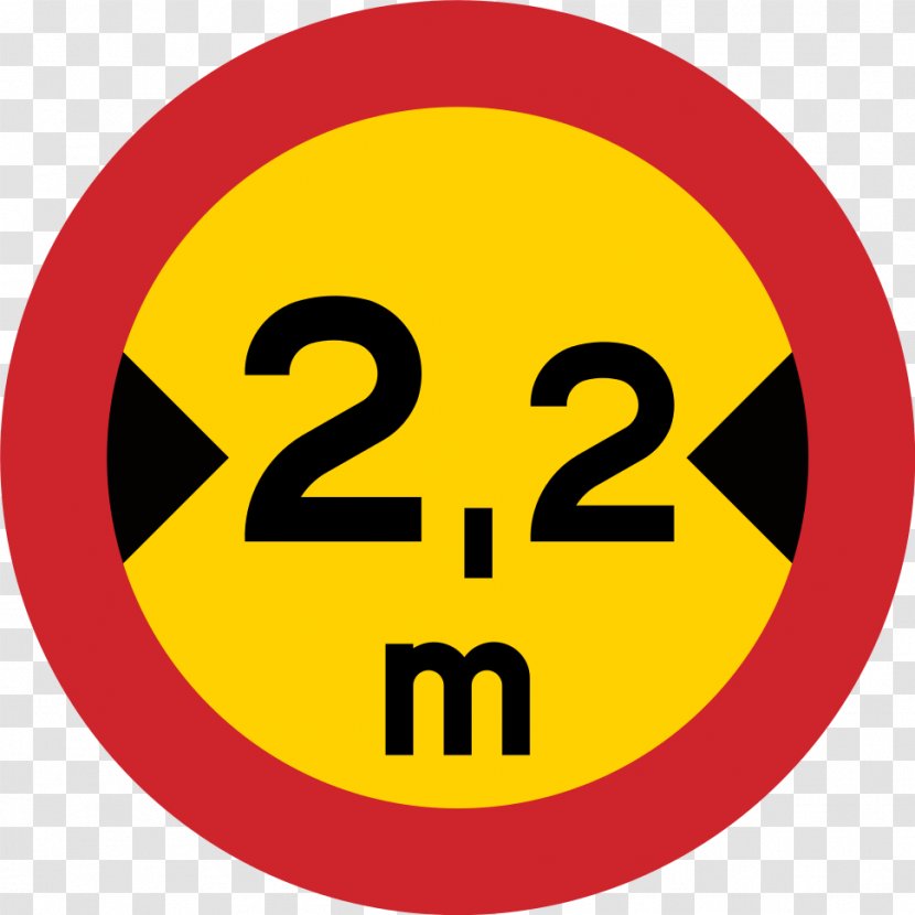 Traffic Sign Senyal Kilometer Per Hour Clip Art Velocity - Emoticon - 55 Highway Norway Transparent PNG